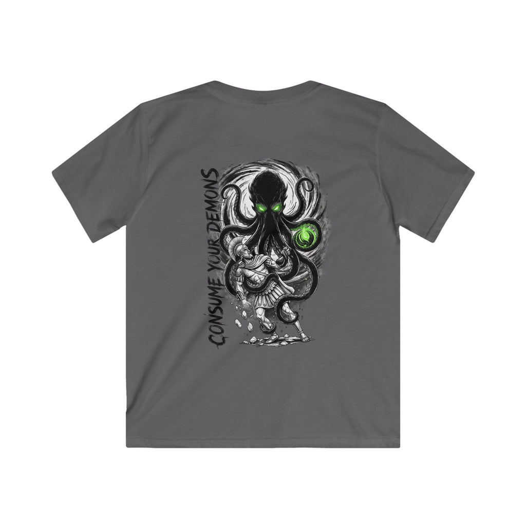 Kids T-Shirt  'Consume Your Demons' The Kraken Octopus Graphic Tee