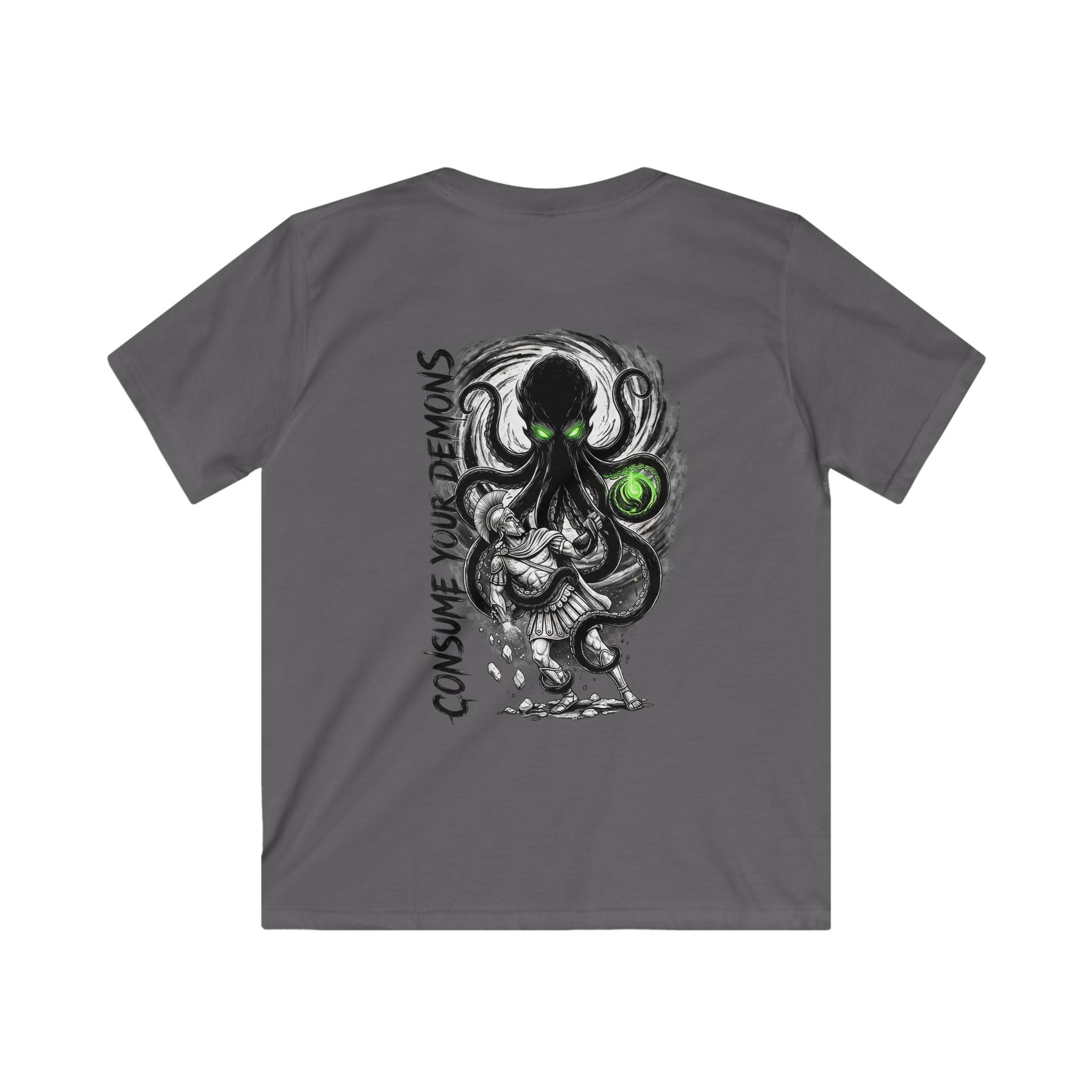 Kids T-Shirt  'Consume Your Demons' The Kraken Octopus Graphic Tee