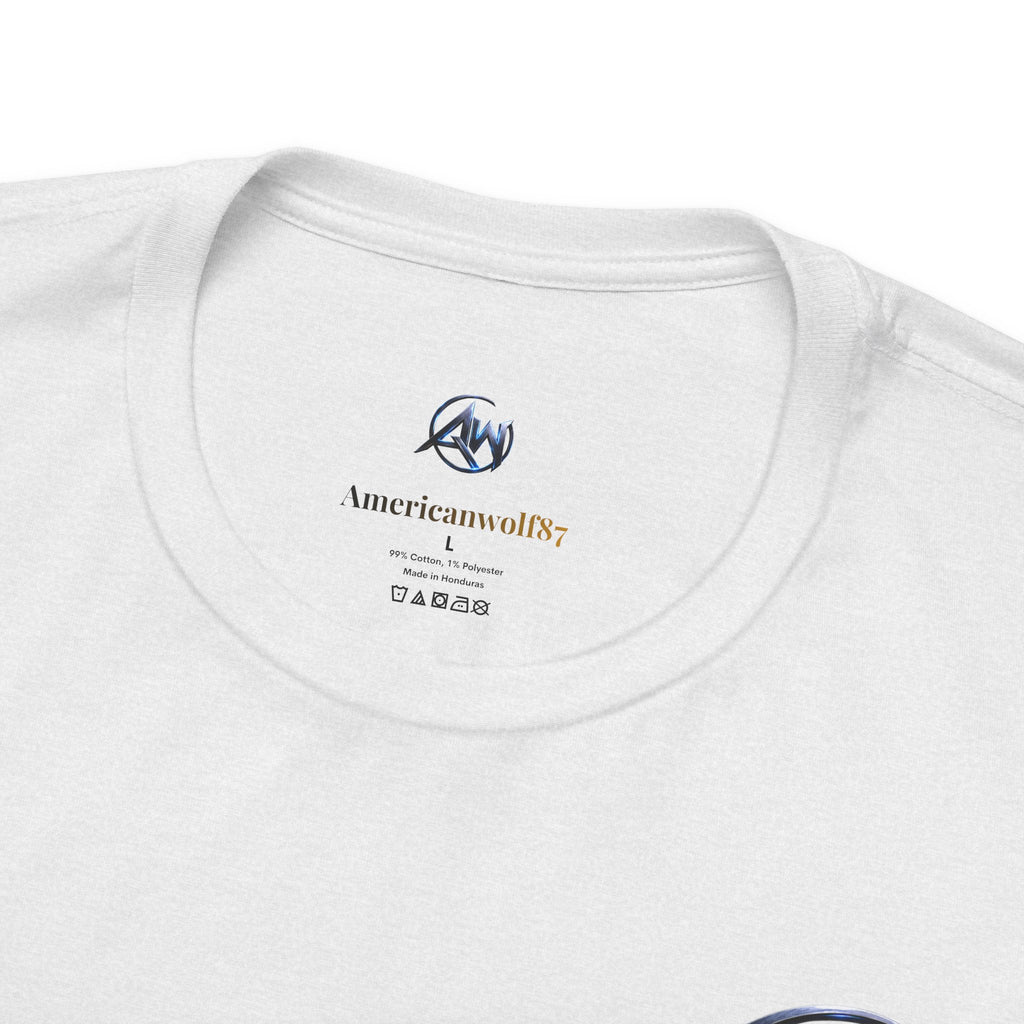 Authentic Cyber Crest Emblem AW Logo Americanwolf Brand Signature Series Soft T-Shirt