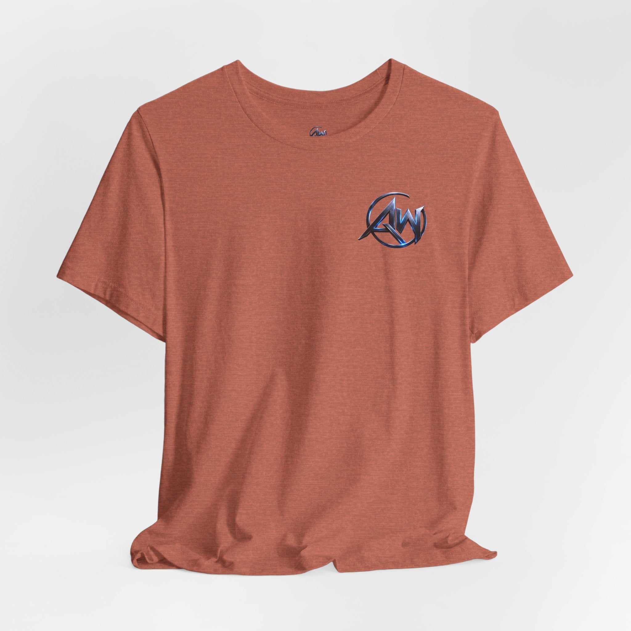 Authentic Cyber Crest Emblem AW Logo Americanwolf Brand Signature Series Soft T-Shirt