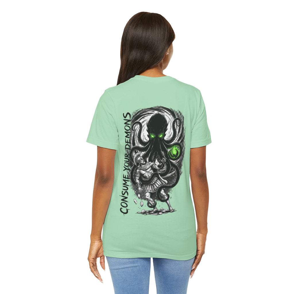Kraken Octopus "Consume Your Demons" Graphic T-Shirt