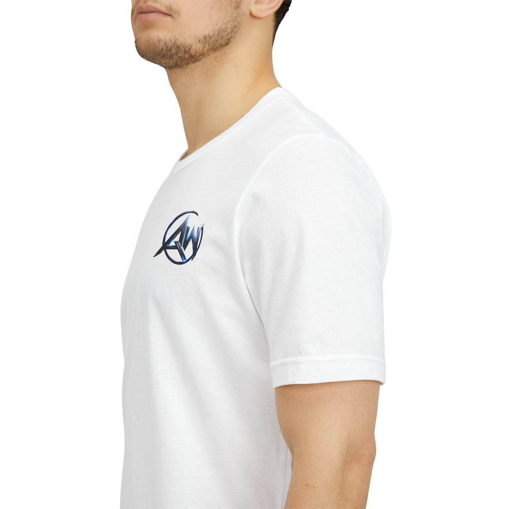 Authentic Cyber Crest Emblem AW Logo Americanwolf Brand Signature Series Soft T-Shirt