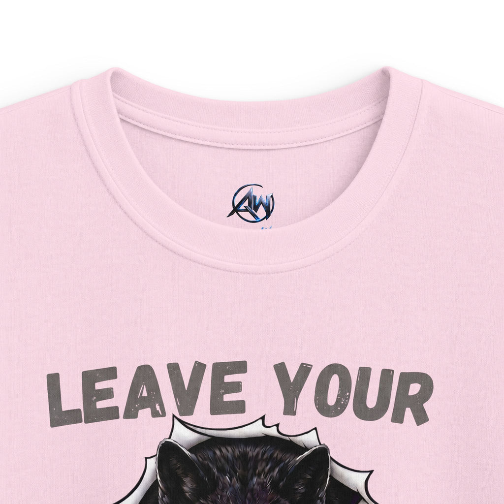 Kids "Leave Your Mark"  Fierce Wolf Graphic Tee