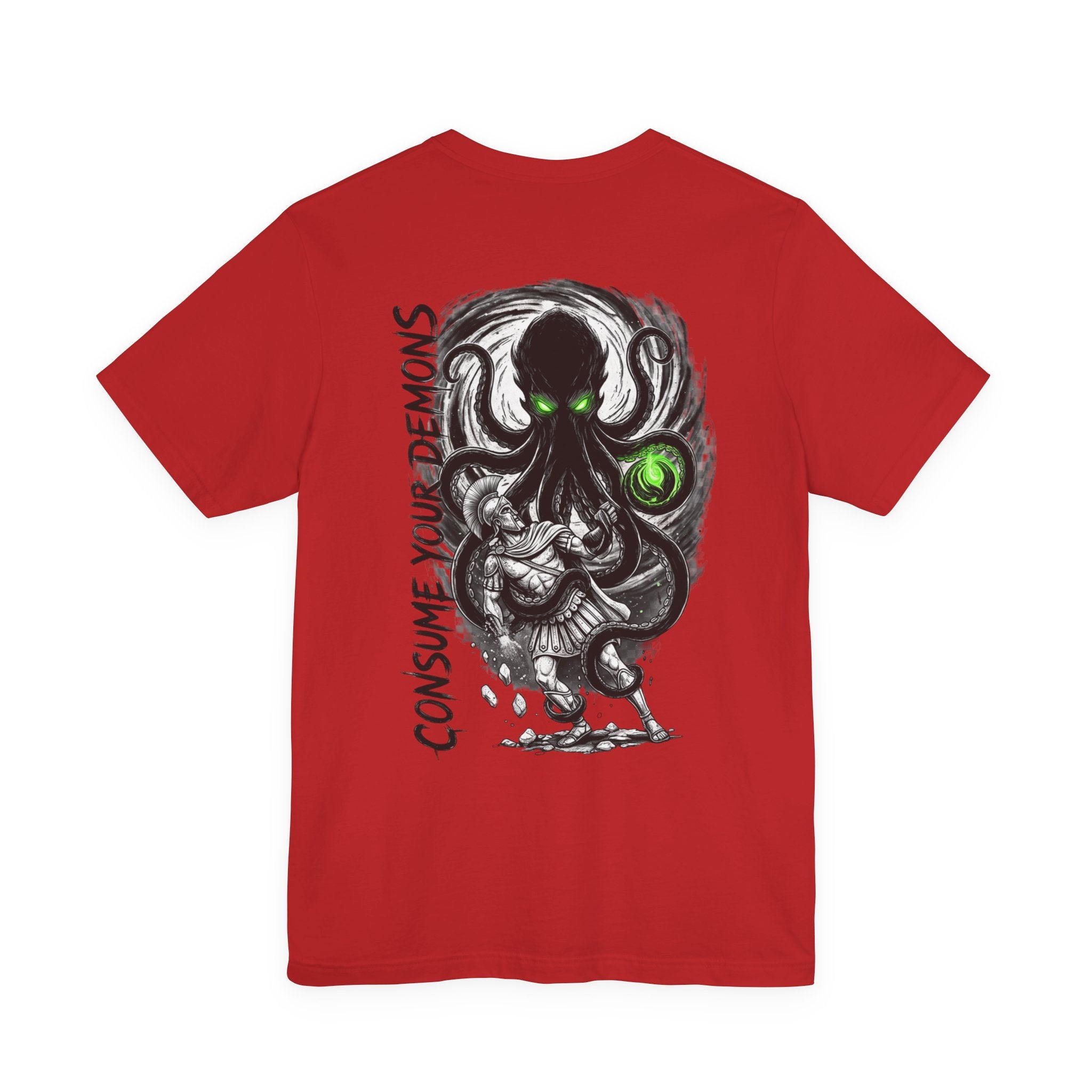 Kraken Octopus "Consume Your Demons" Graphic T-Shirt