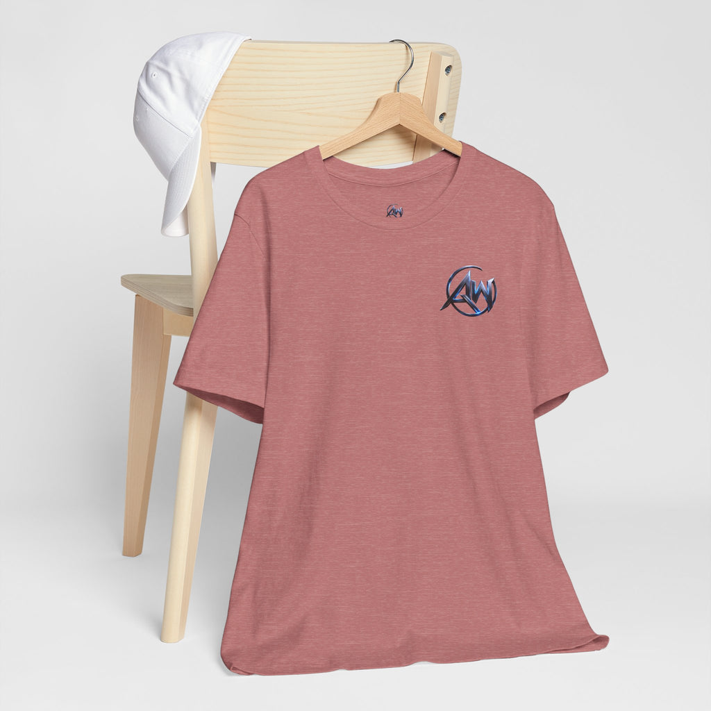 Authentic Cyber Crest Emblem AW Logo Americanwolf Brand Signature Series Soft T-Shirt