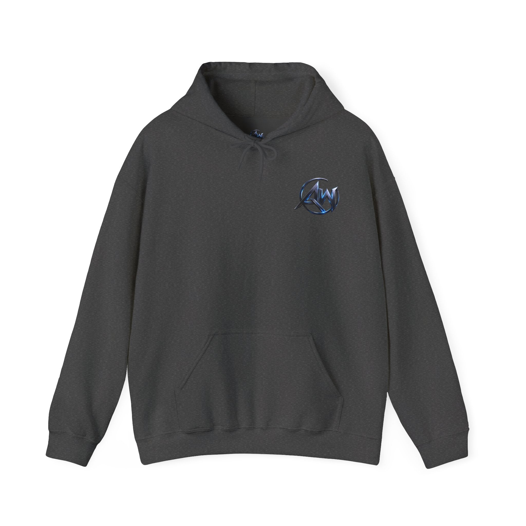 Hyena Baseball Graphic Sports Hoodie  "Leave Your Mark" Cyber Crest AW Signature Emblem Logo Pullover Drawstring Sweater