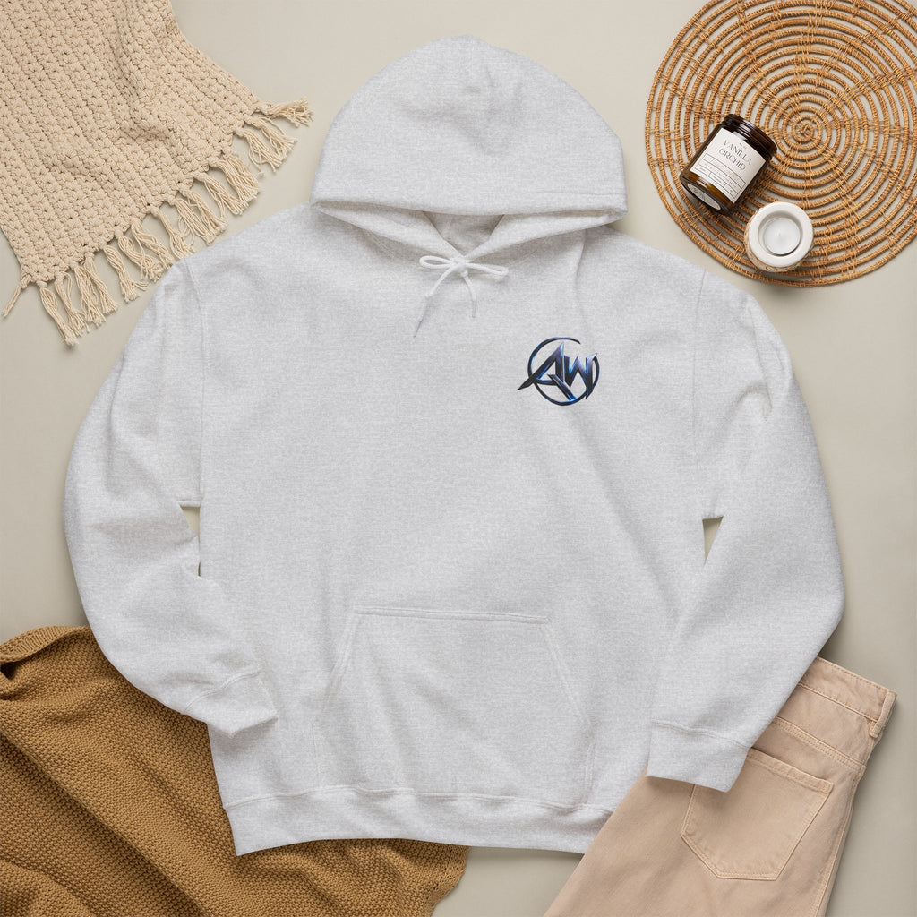 Black Wolf Hoodie "Leave Your Mark" Cyber Crest AW Signature Emblem Pullover drawstring Sweater