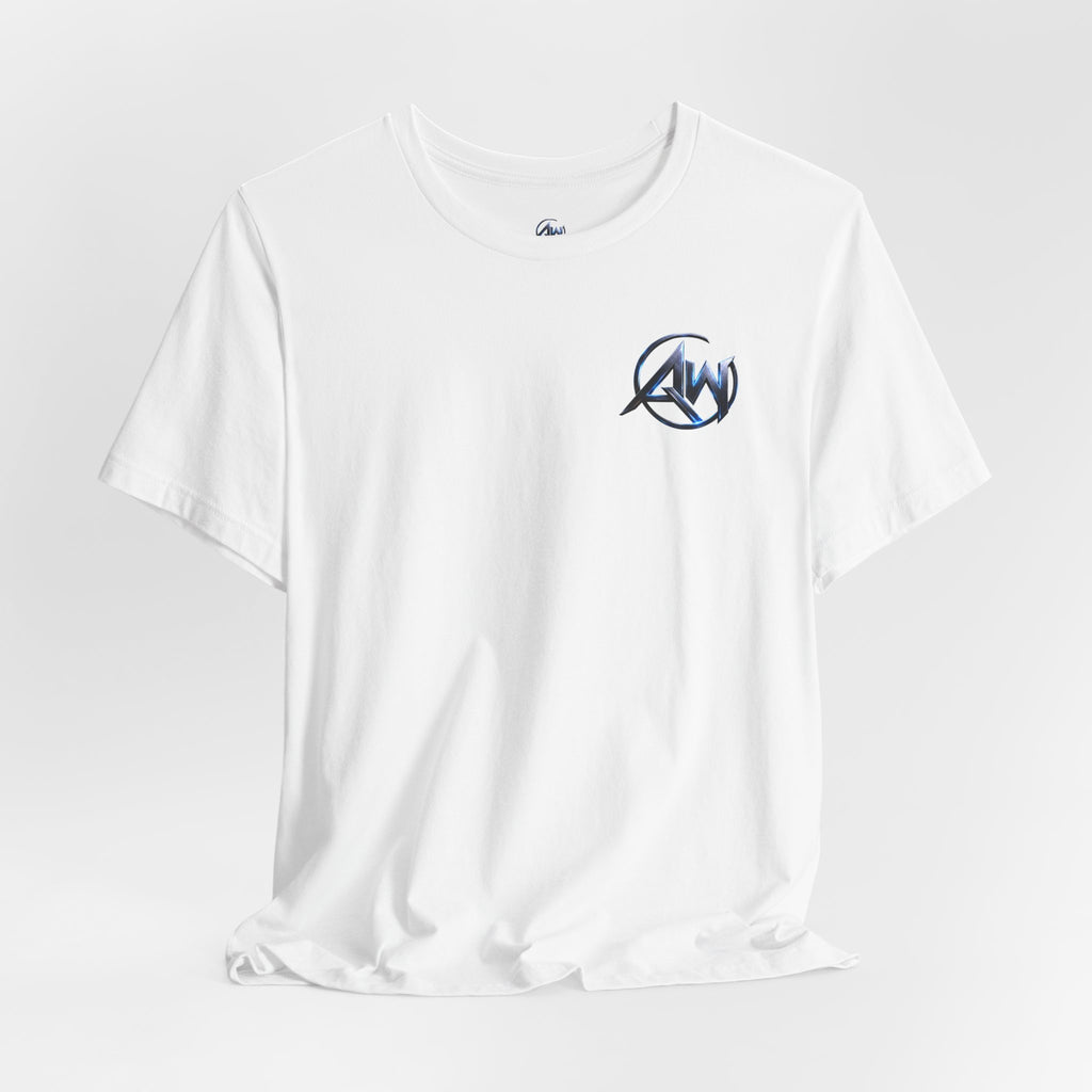 Authentic Cyber Crest Emblem AW Logo Americanwolf Brand Signature Series Soft T-Shirt