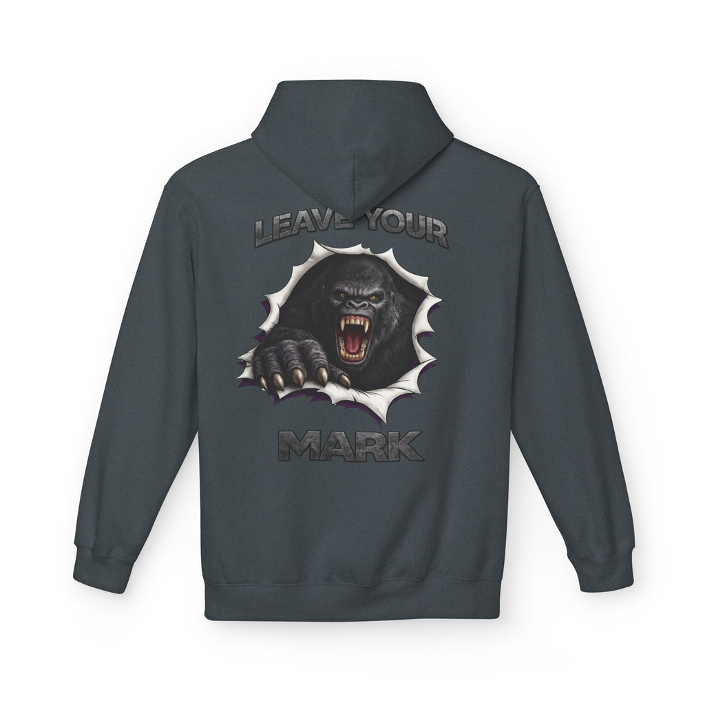 Gorilla 'Leave Your Mark'  Bold Graphic Cyber Crest AW Signature Emblem Fleece Pullover