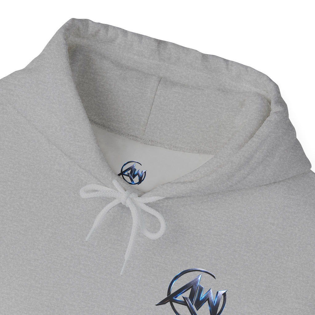 Black Wolf Hoodie "Leave Your Mark" Cyber Crest AW Signature Emblem Pullover drawstring Sweater