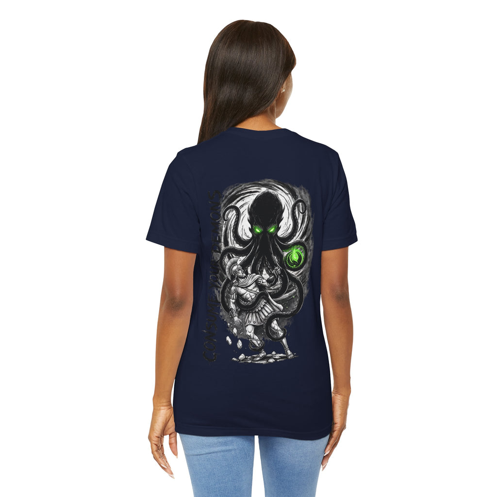Kraken Octopus "Consume Your Demons" Graphic T-Shirt