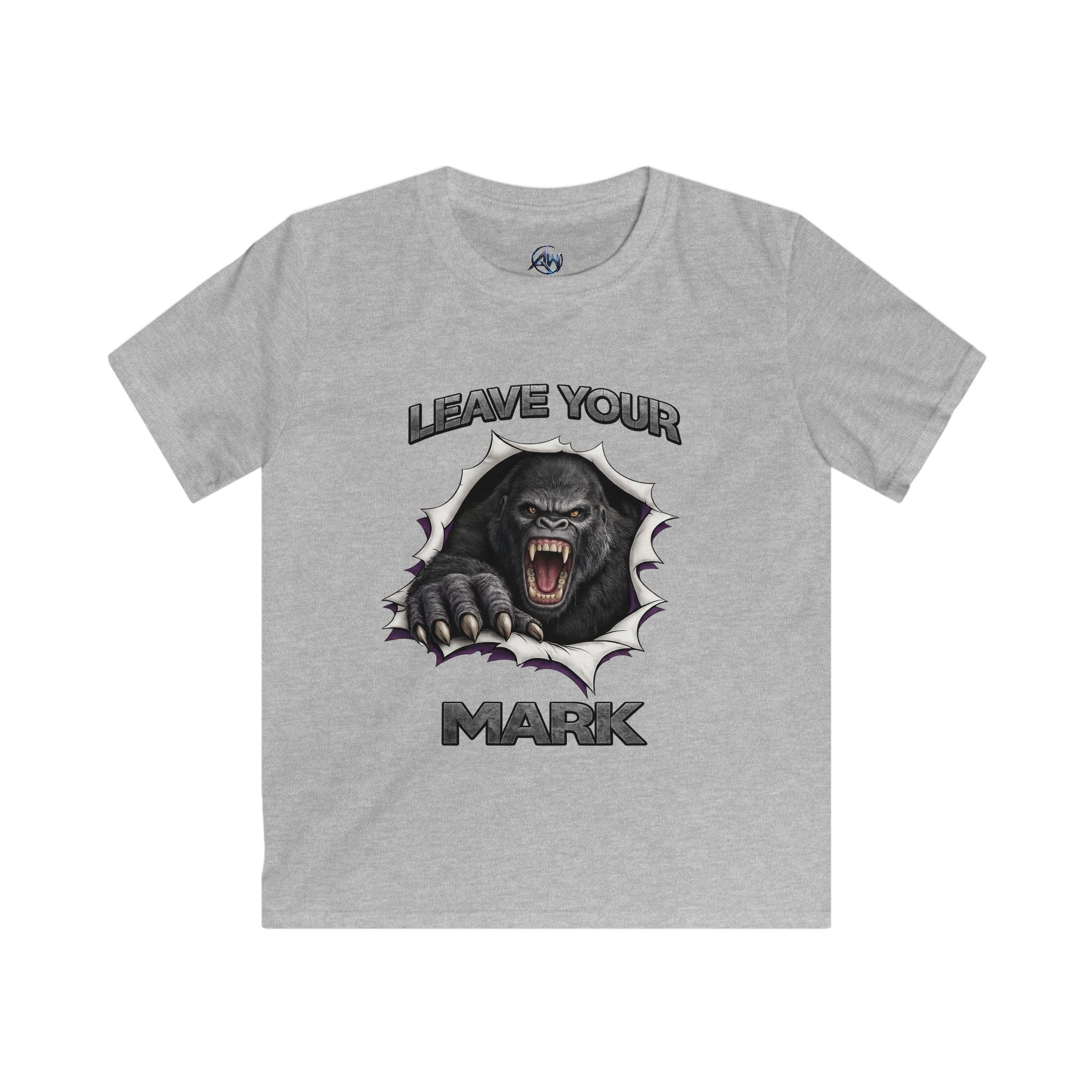 Kids Tee 'Leave Your Mark' Gorilla Graphic Shirt