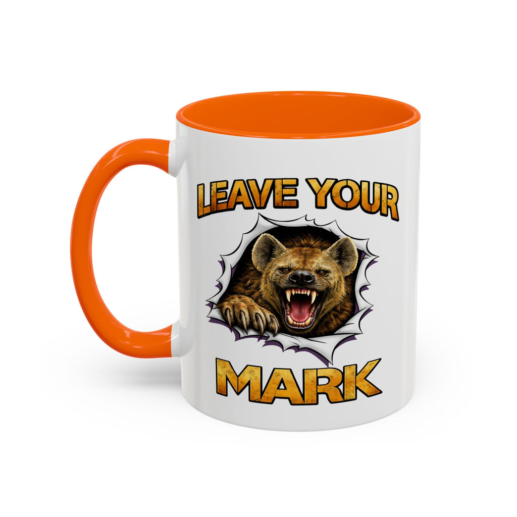 Wild Hyena "Leave Your Mark Fierce Animal Accent Coffee Mug