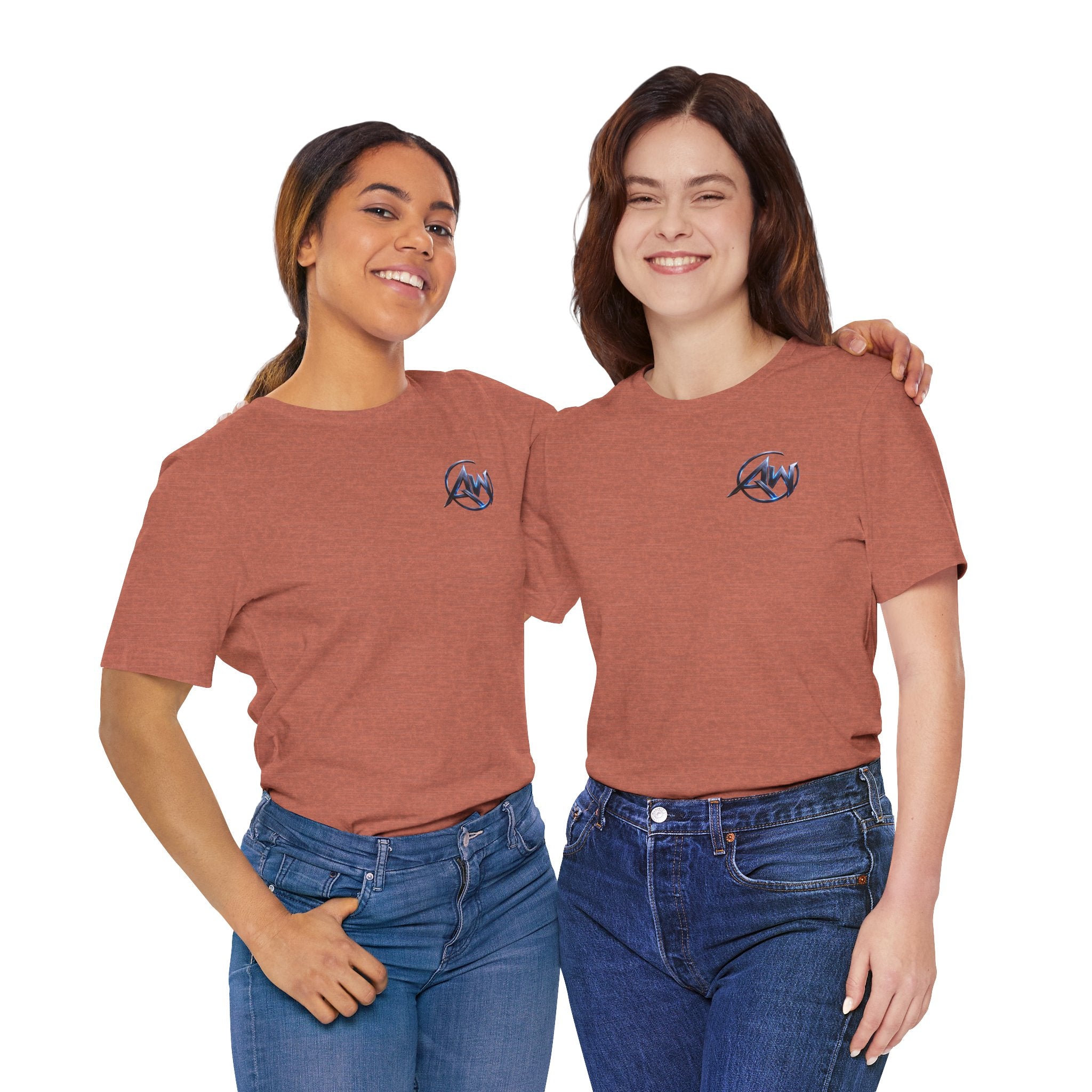 Authentic Cyber Crest Emblem AW Logo Americanwolf Brand Signature Series Soft T-Shirt