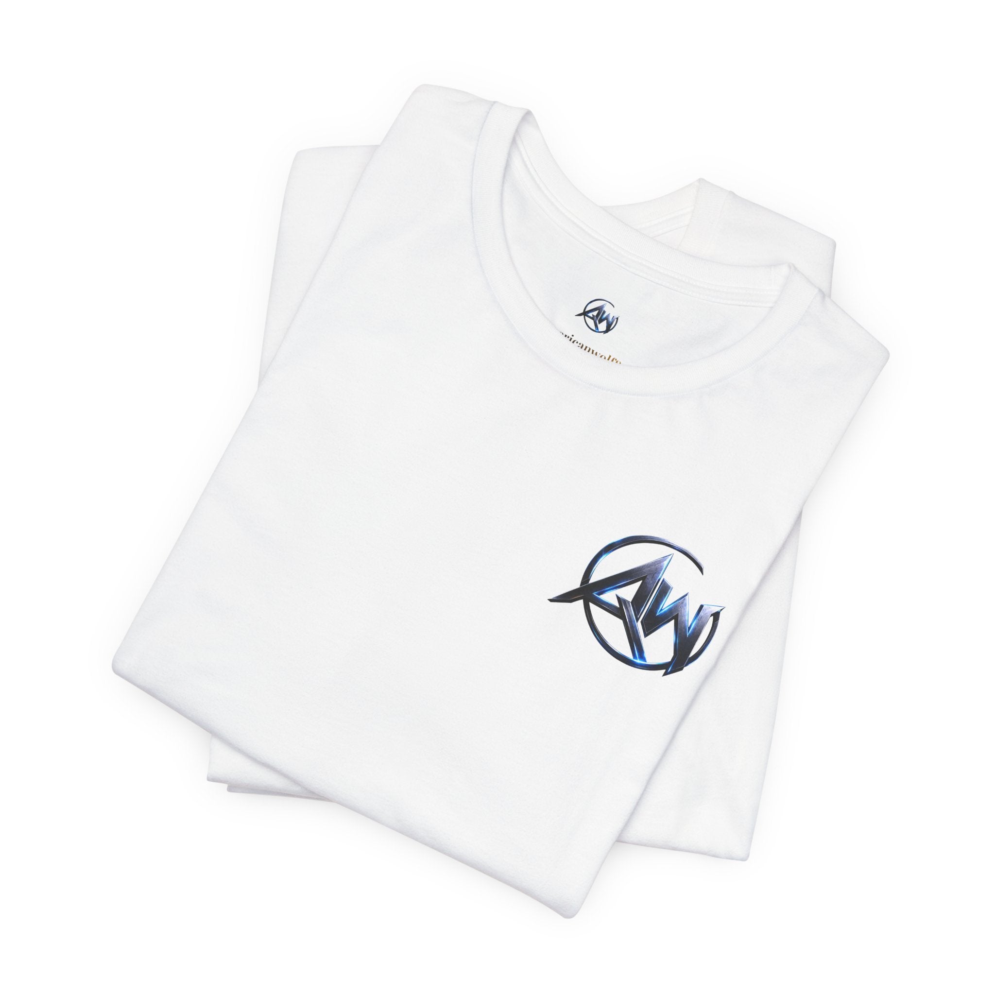 Authentic Cyber Crest Emblem AW Logo Americanwolf Brand Signature Series Soft T-Shirt