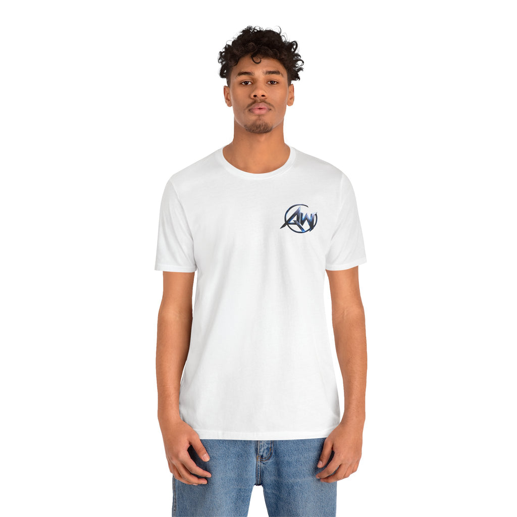 Authentic Cyber Crest Emblem AW Logo Americanwolf Brand Signature Series Soft T-Shirt