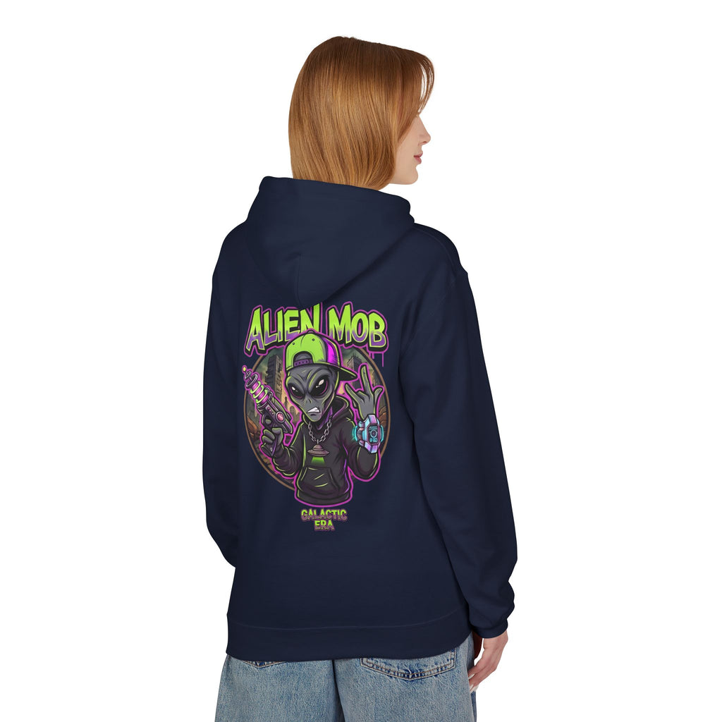Alien Mob Galactic Era Graphic Alien Hip Hop Pullover Hoodie