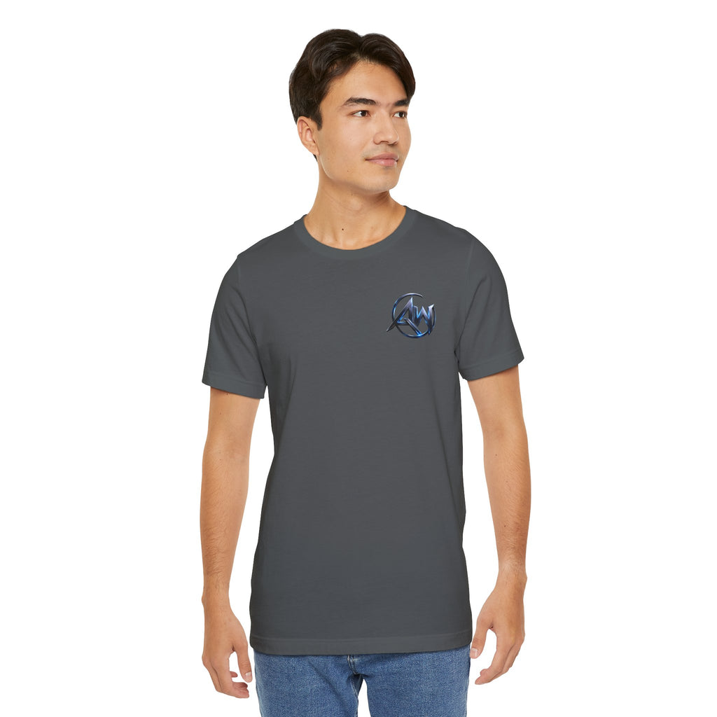 Authentic Cyber Crest Emblem AW Logo Americanwolf Brand Signature Series Soft T-Shirt