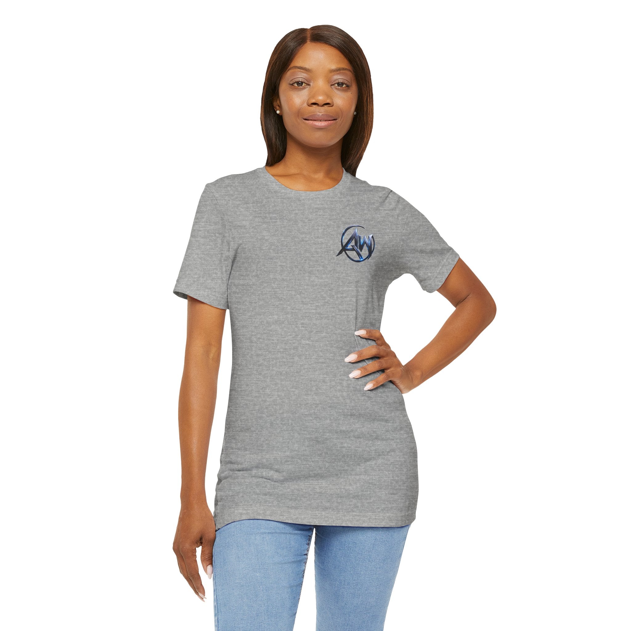 Authentic Cyber Crest Emblem AW Logo Americanwolf Brand Signature Series Soft T-Shirt