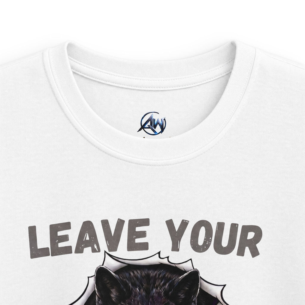 Kids "Leave Your Mark"  Fierce Wolf Graphic Tee