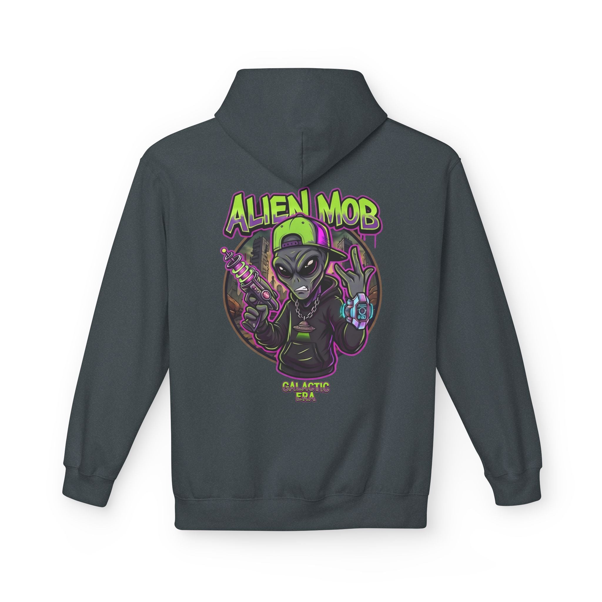 Alien Mob Galactic Era Graphic Alien Hip Hop Pullover Hoodie