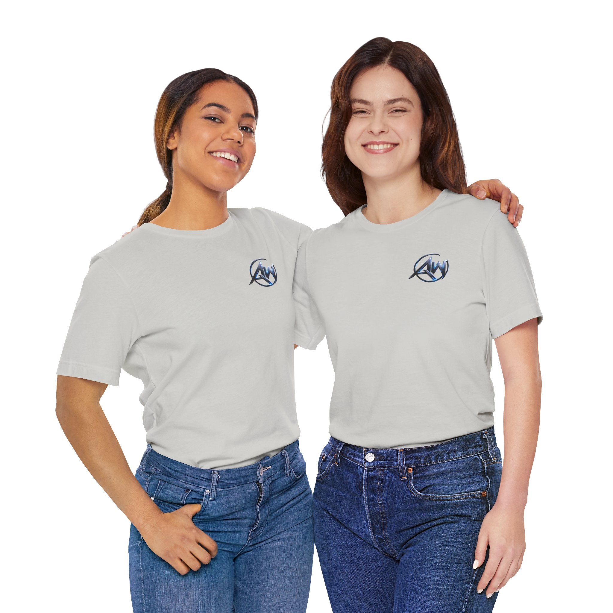 Authentic Cyber Crest Emblem AW Logo Americanwolf Brand Signature Series Soft T-Shirt