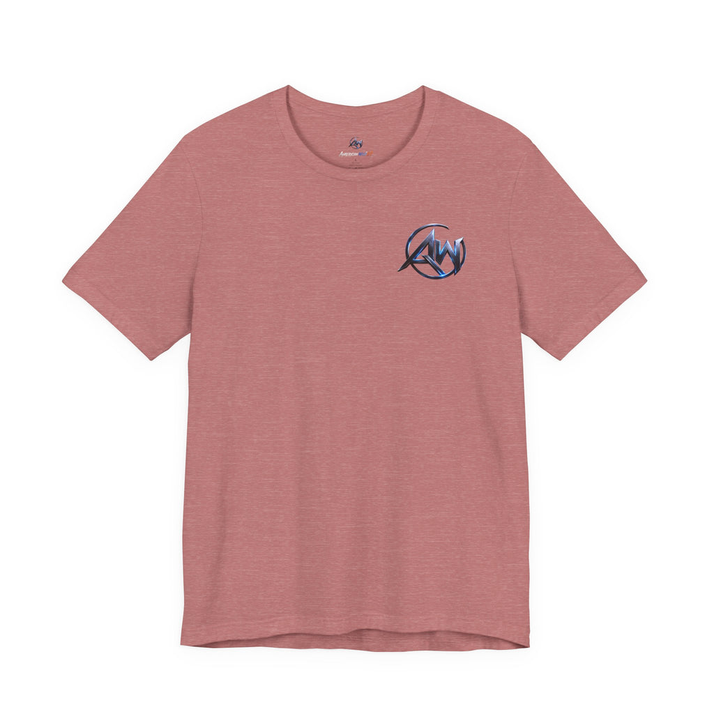 Authentic Cyber Crest Emblem AW Logo Americanwolf Brand Signature Series Soft T-Shirt