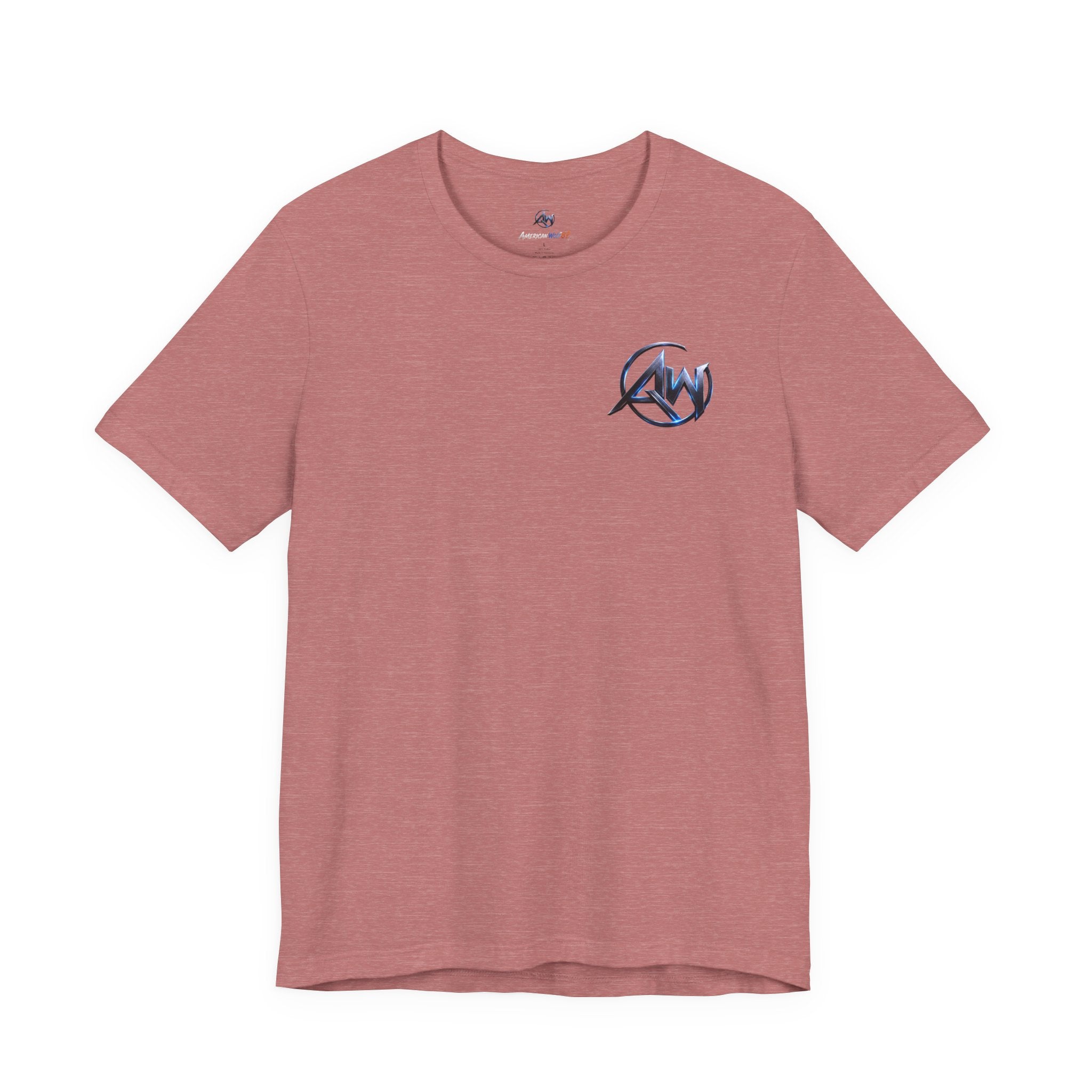 Authentic Cyber Crest Emblem AW Logo Americanwolf Brand Signature Series Soft T-Shirt