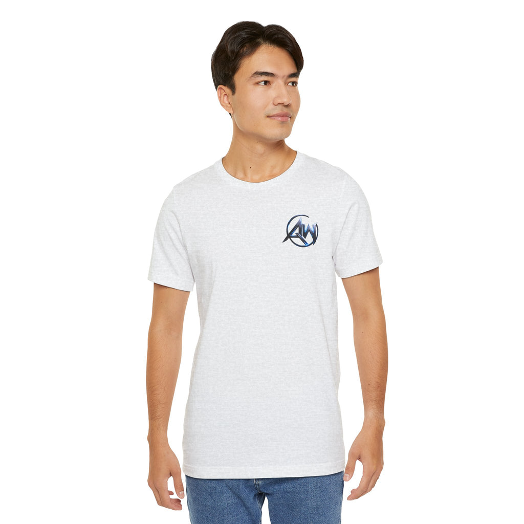Authentic Cyber Crest Emblem AW Logo Americanwolf Brand Signature Series Soft T-Shirt