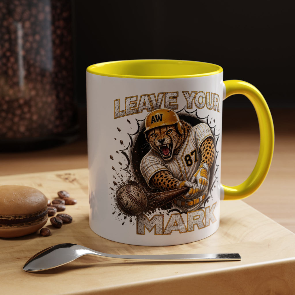 Hyena Baseball Leave Your Mark Baseball Sports Ceramic Accent Coffee Mug