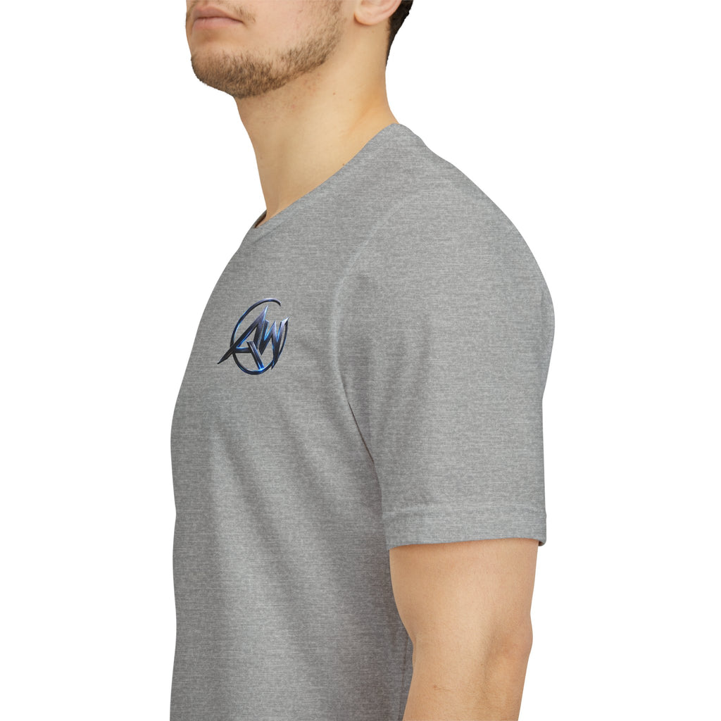 Authentic Cyber Crest Emblem AW Logo Americanwolf Brand Signature Series Soft T-Shirt
