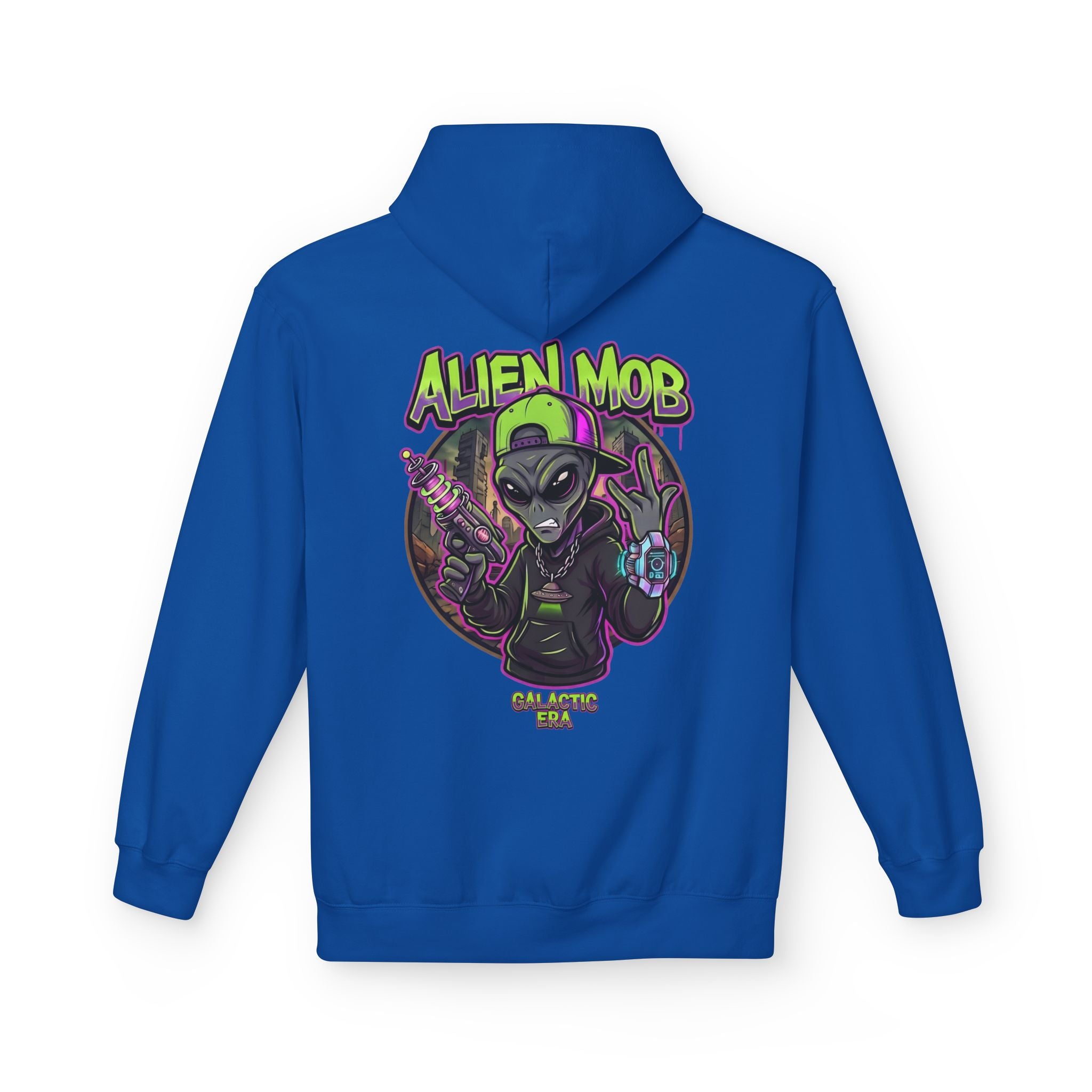 Alien Mob Galactic Era Graphic Alien Hip Hop Pullover Hoodie