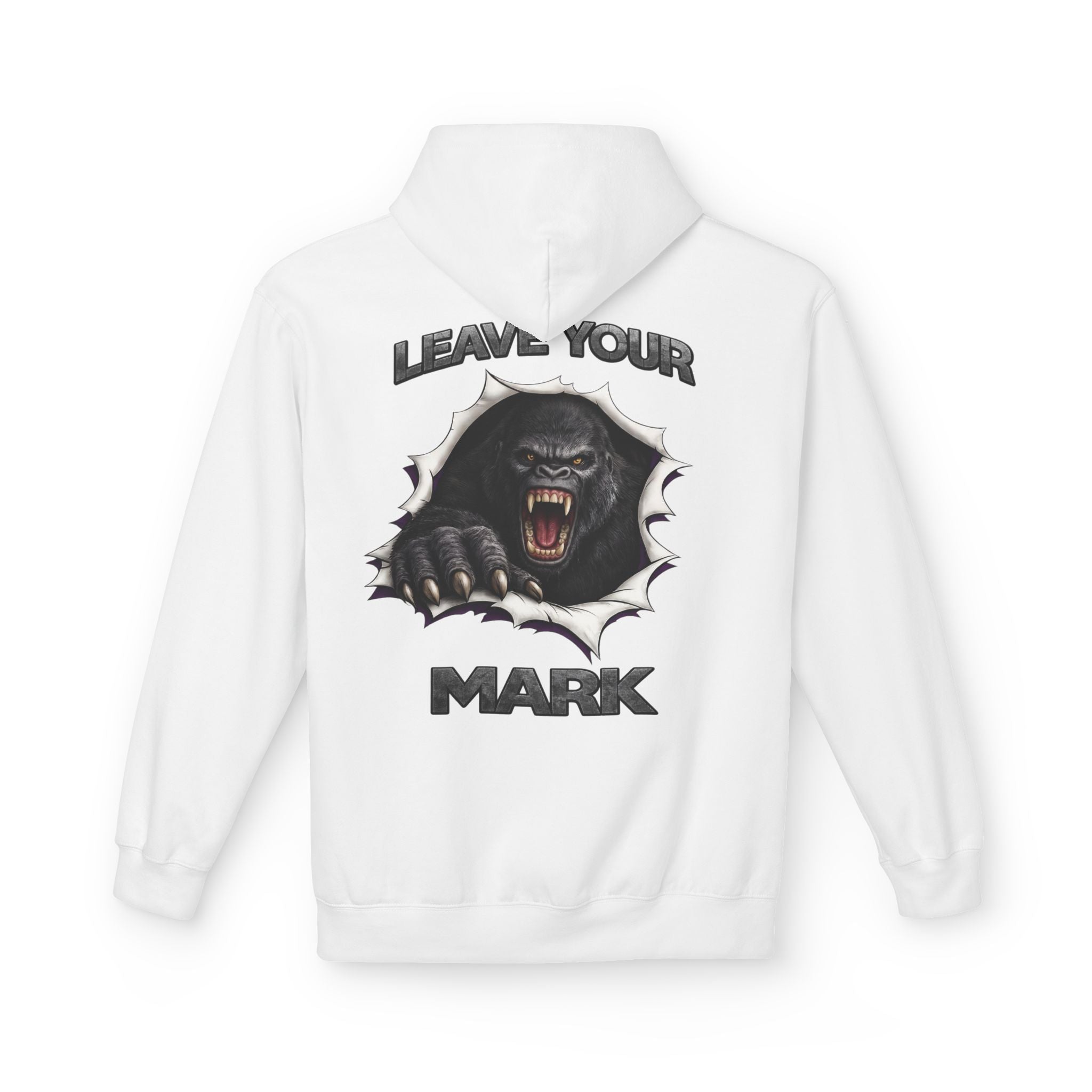 Gorilla 'Leave Your Mark'  Bold Graphic Cyber Crest AW Signature Emblem Fleece Pullover