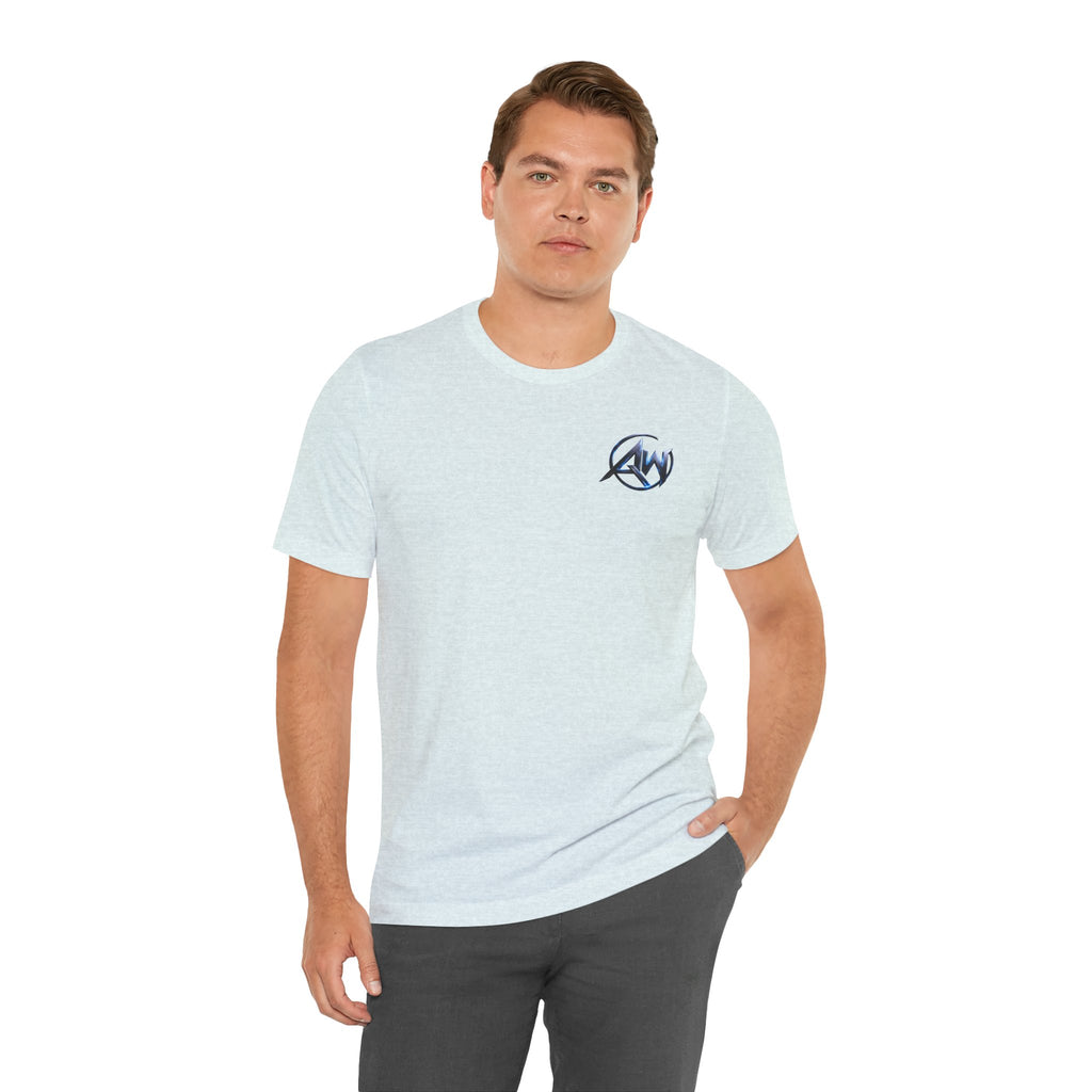 Authentic Cyber Crest Emblem AW Logo Americanwolf Brand Signature Series Soft T-Shirt