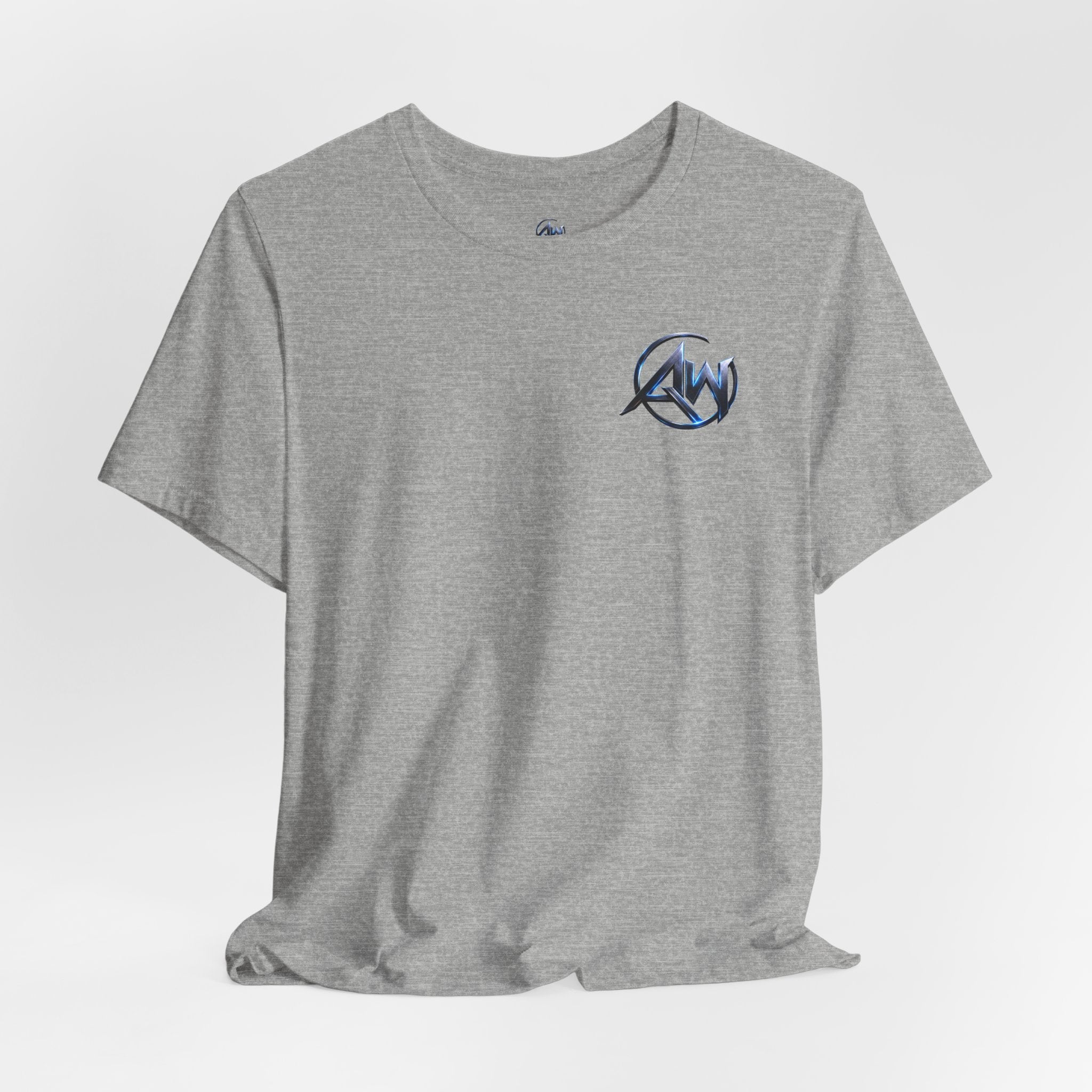 Authentic Cyber Crest Emblem AW Logo Americanwolf Brand Signature Series Soft T-Shirt