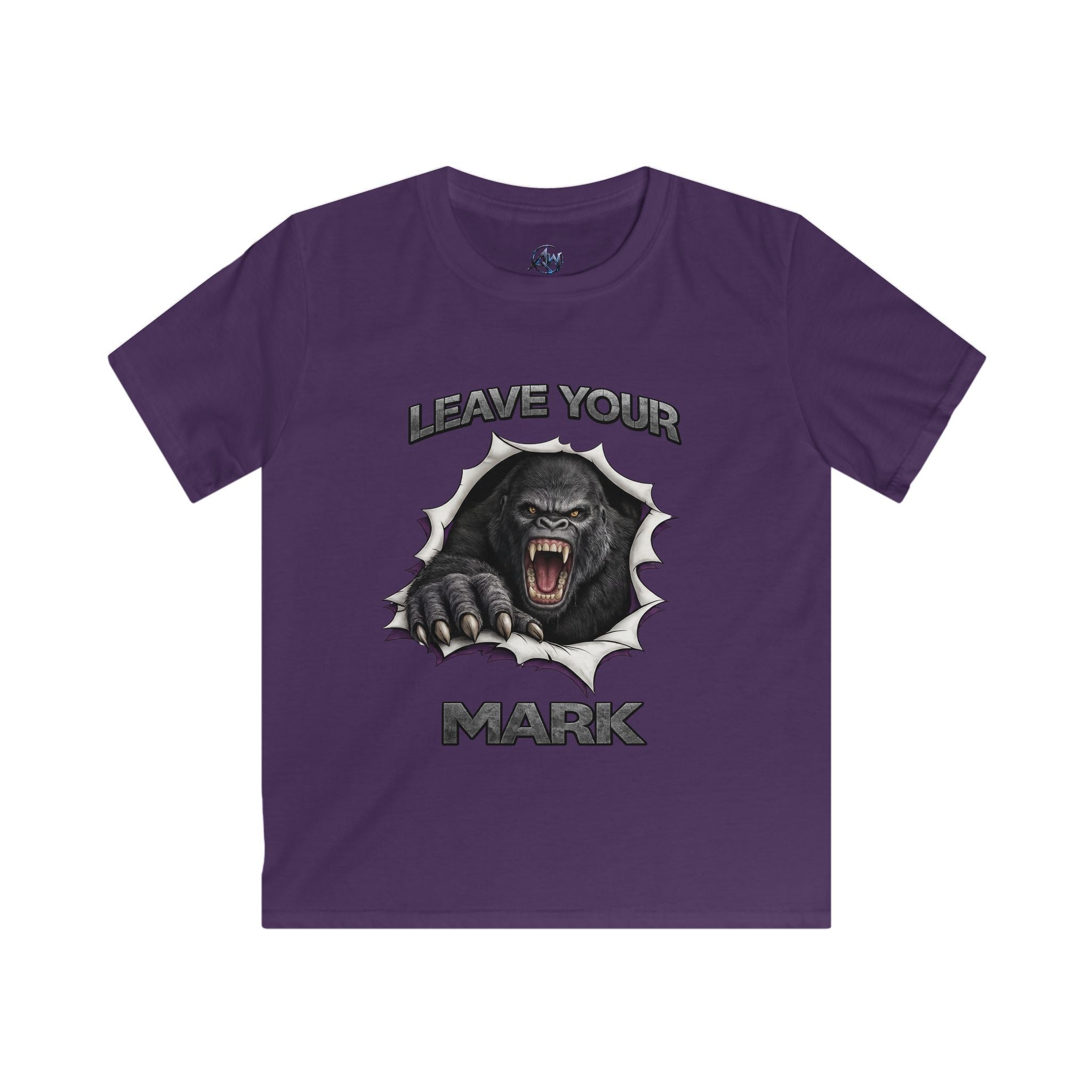 Kids Tee 'Leave Your Mark' Gorilla Graphic Shirt