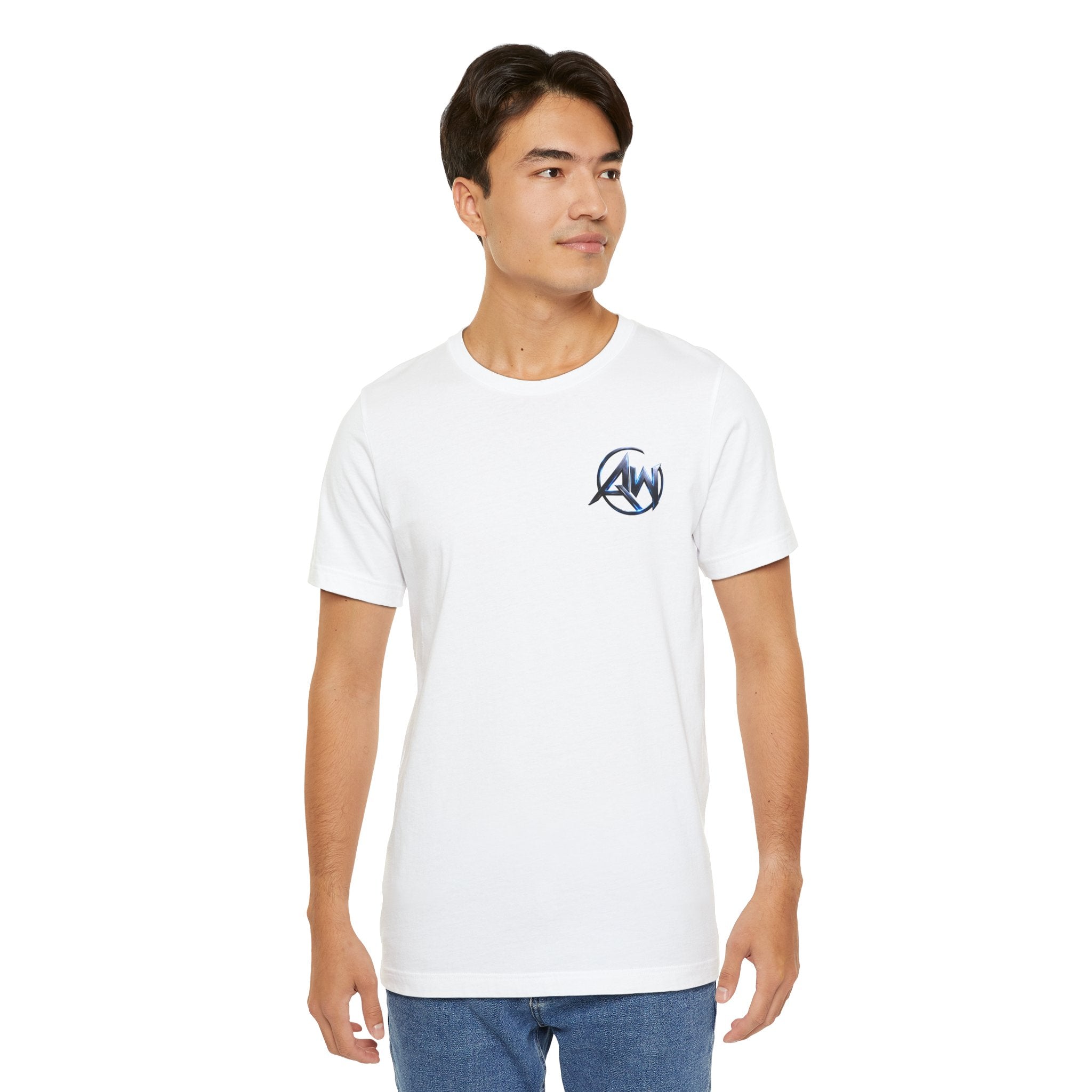 Authentic Cyber Crest Emblem AW Logo Americanwolf Brand Signature Series Soft T-Shirt