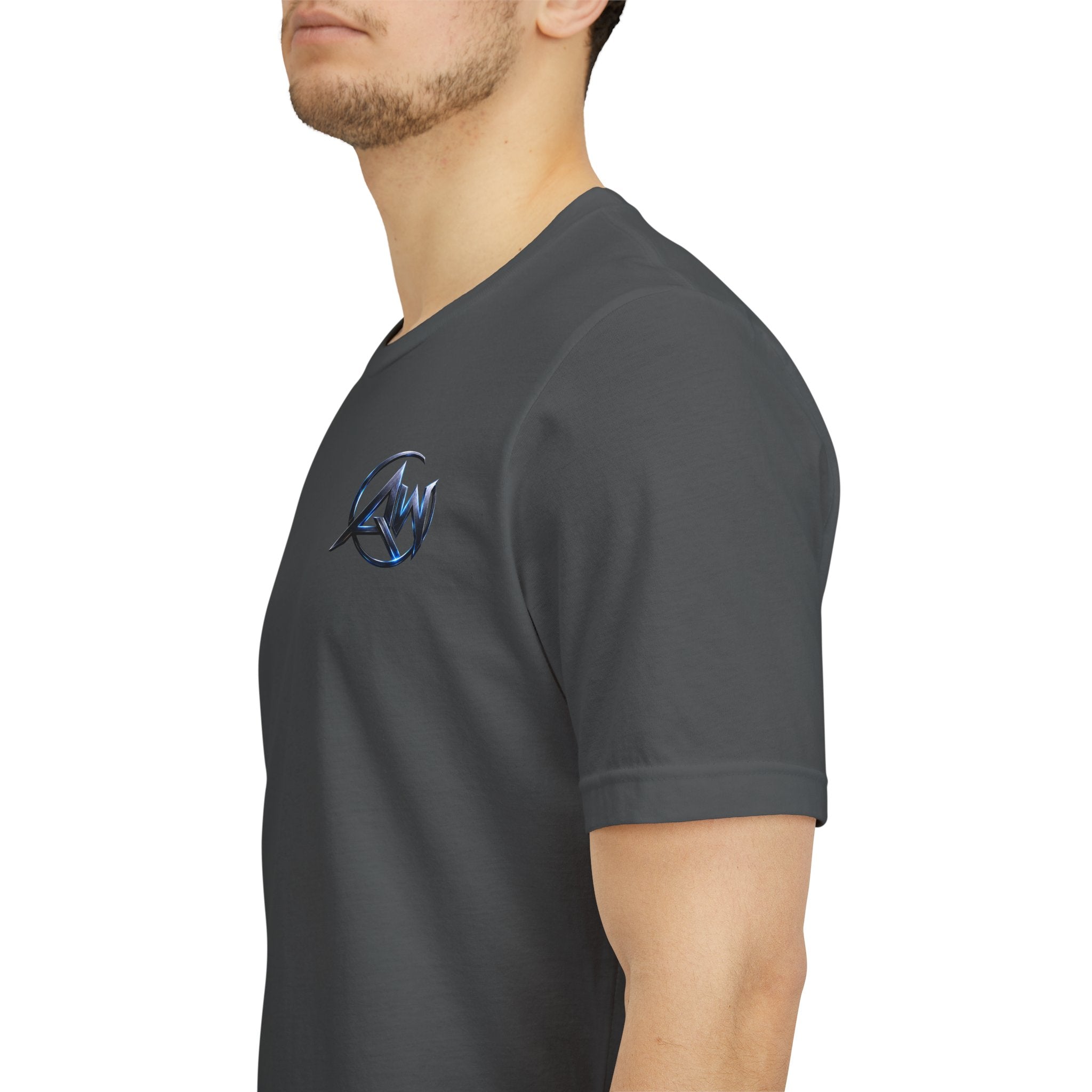 Authentic Cyber Crest Emblem AW Logo Americanwolf Brand Signature Series Soft T-Shirt