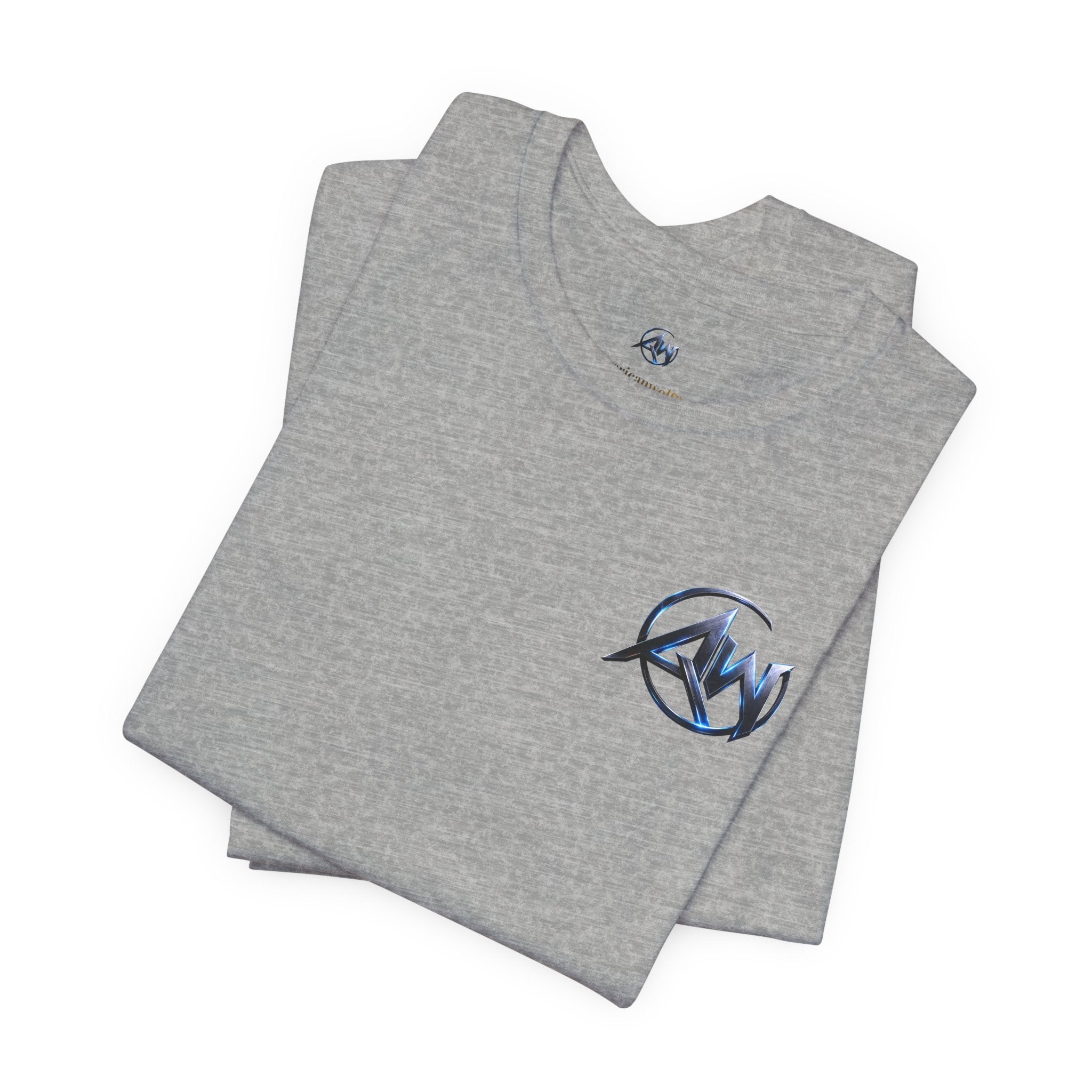 Authentic Cyber Crest Emblem AW Logo Americanwolf Brand Signature Series Soft T-Shirt