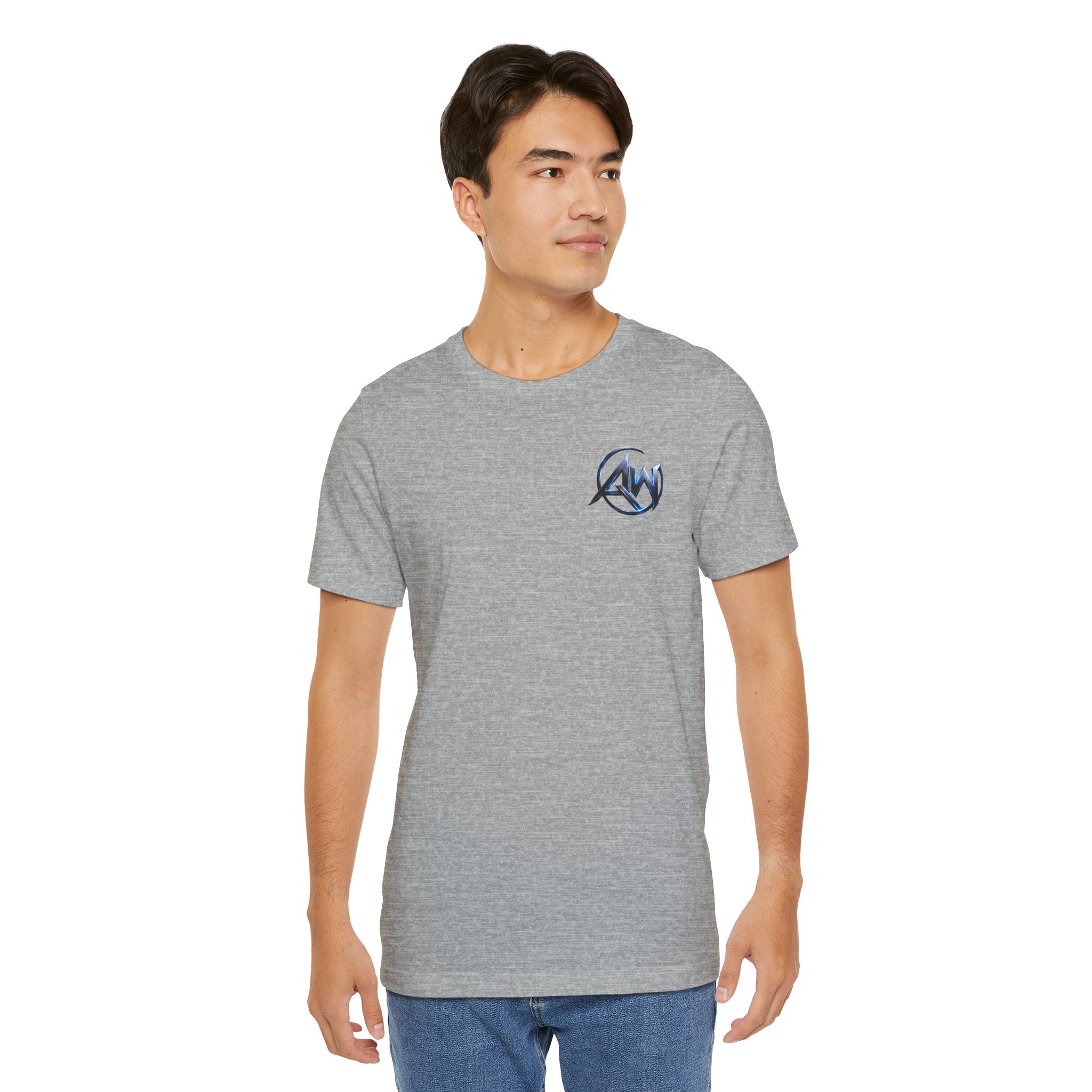 Authentic Cyber Crest Emblem AW Logo Americanwolf Brand Signature Series Soft T-Shirt