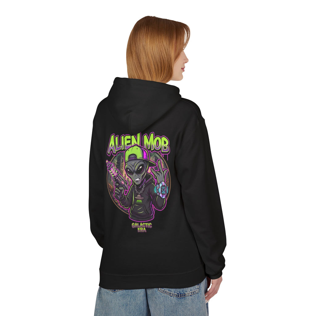 Alien Mob Galactic Era Graphic Alien Hip Hop Pullover Hoodie