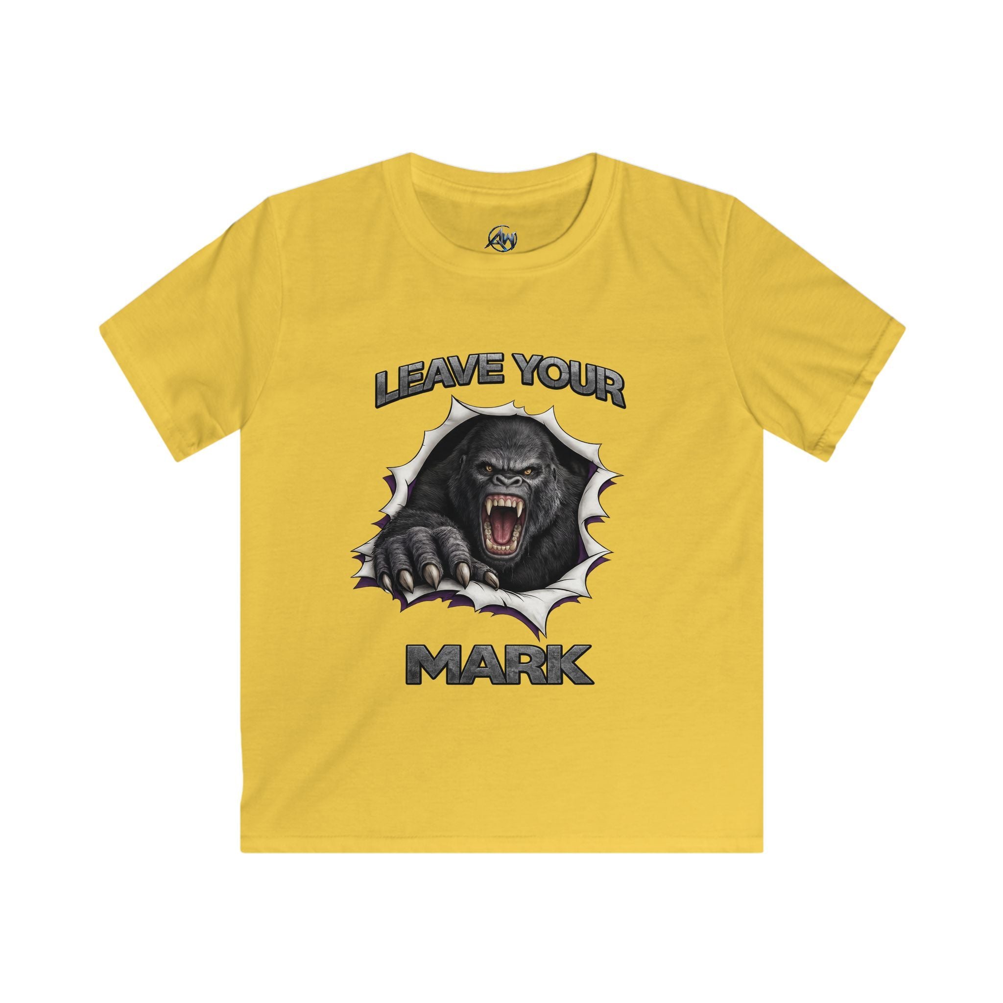Kids Tee 'Leave Your Mark' Gorilla Graphic Shirt