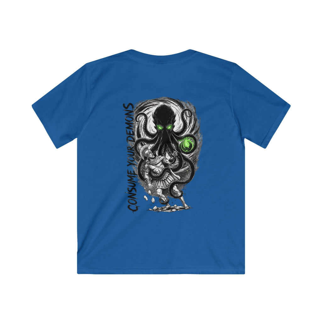 Kids T-Shirt  'Consume Your Demons' The Kraken Octopus Graphic Tee