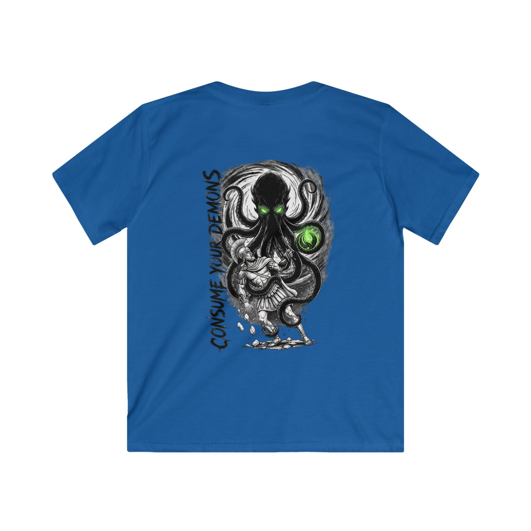 Kids T-Shirt  'Consume Your Demons' The Kraken Octopus Graphic Tee