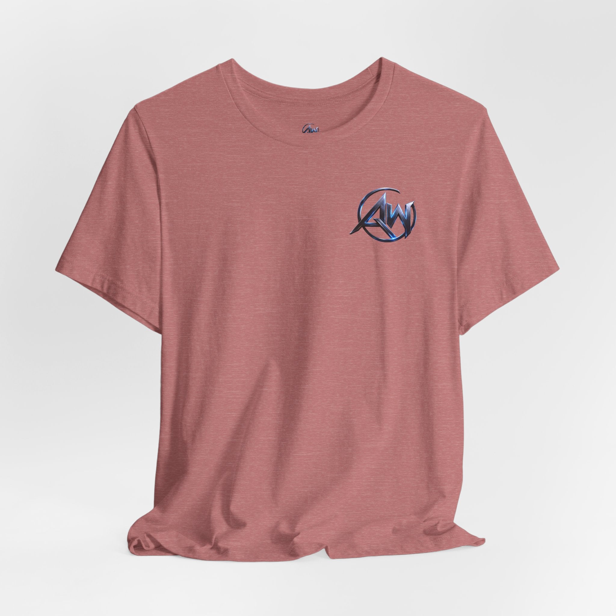 Authentic Cyber Crest Emblem AW Logo Americanwolf Brand Signature Series Soft T-Shirt