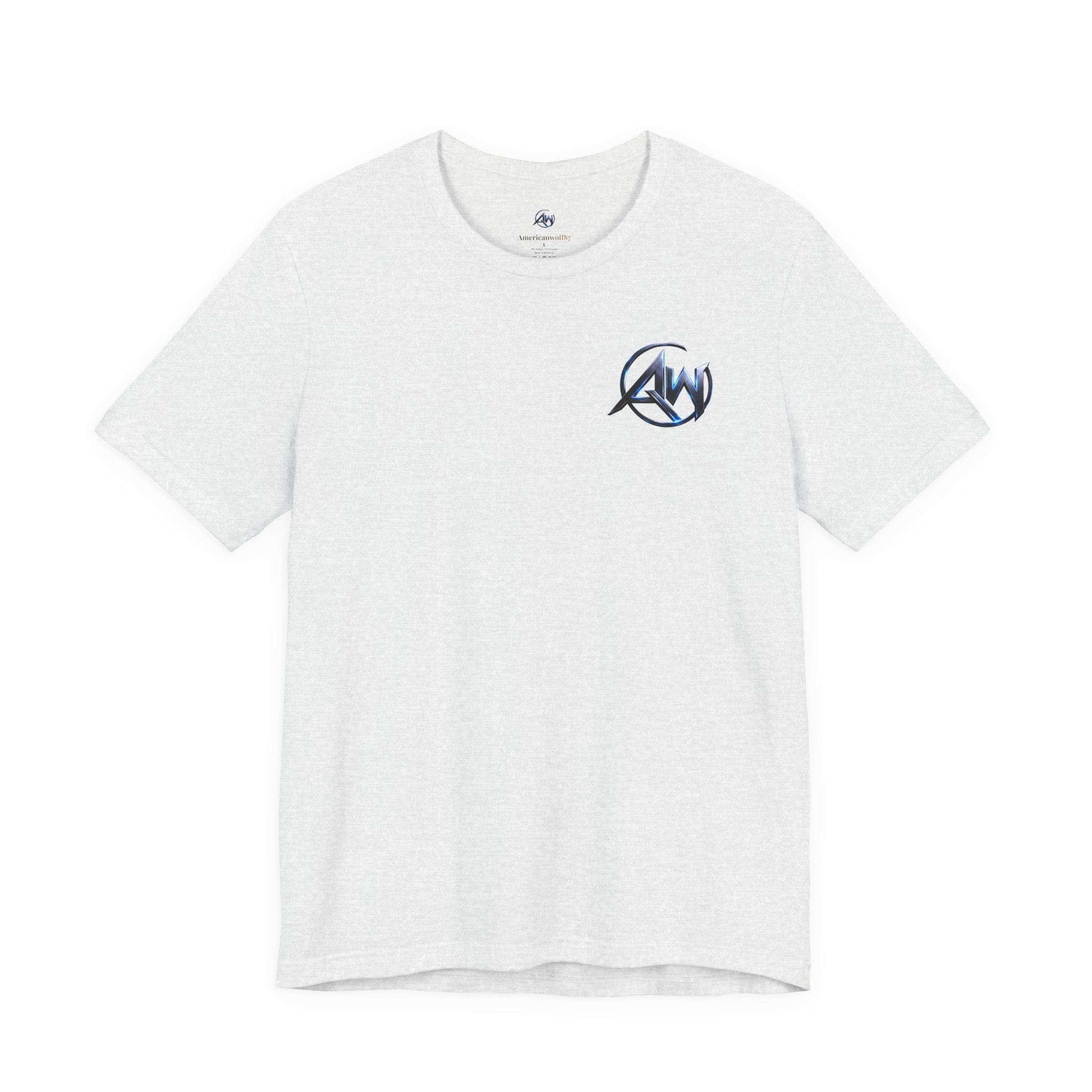 Authentic Cyber Crest Emblem AW Logo Americanwolf Brand Signature Series Soft T-Shirt