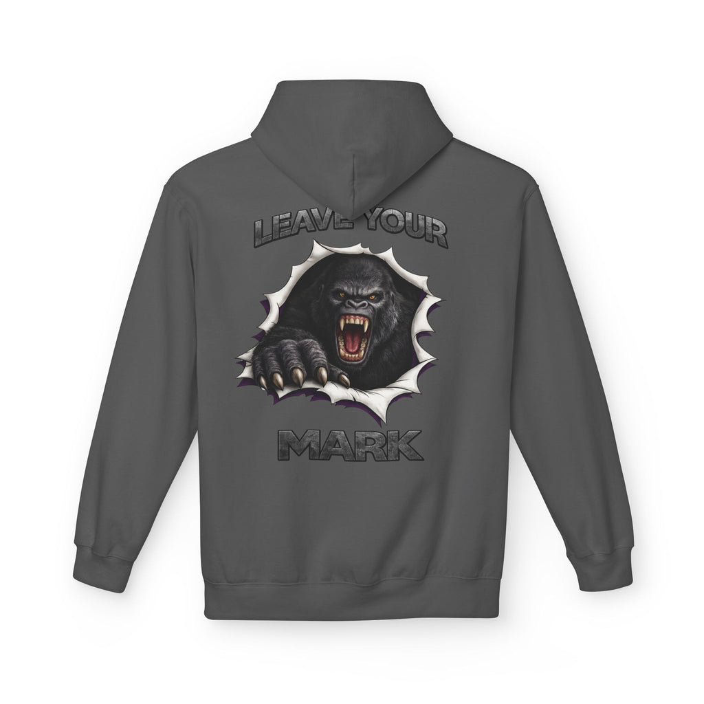 Gorilla 'Leave Your Mark'  Bold Graphic Cyber Crest AW Signature Emblem Fleece Pullover