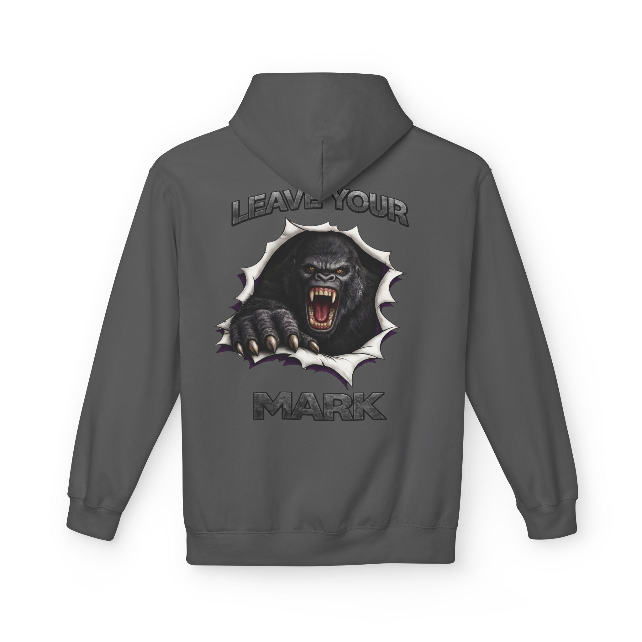 Gorilla 'Leave Your Mark'  Bold Graphic Cyber Crest AW Signature Emblem Fleece Pullover