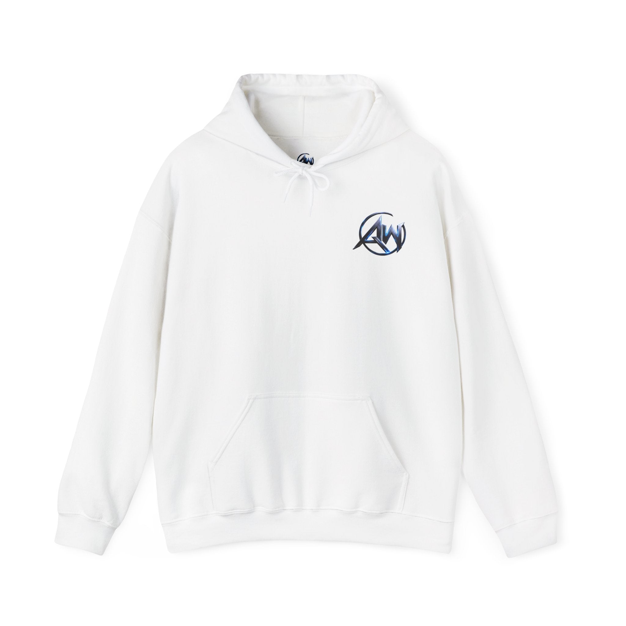 Black Wolf Hoodie "Leave Your Mark" Cyber Crest AW Signature Emblem Pullover drawstring Sweater