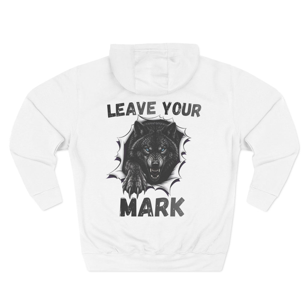 Black Graphic Wolf Hoodie "Leave Your Mark" 87 Series Limited Edition